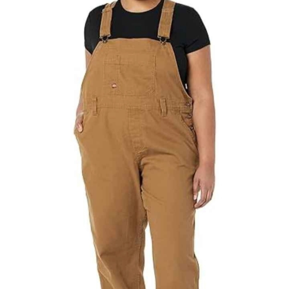 NWT Size 16 - Dickies Women's Plus Denim Bib Overall